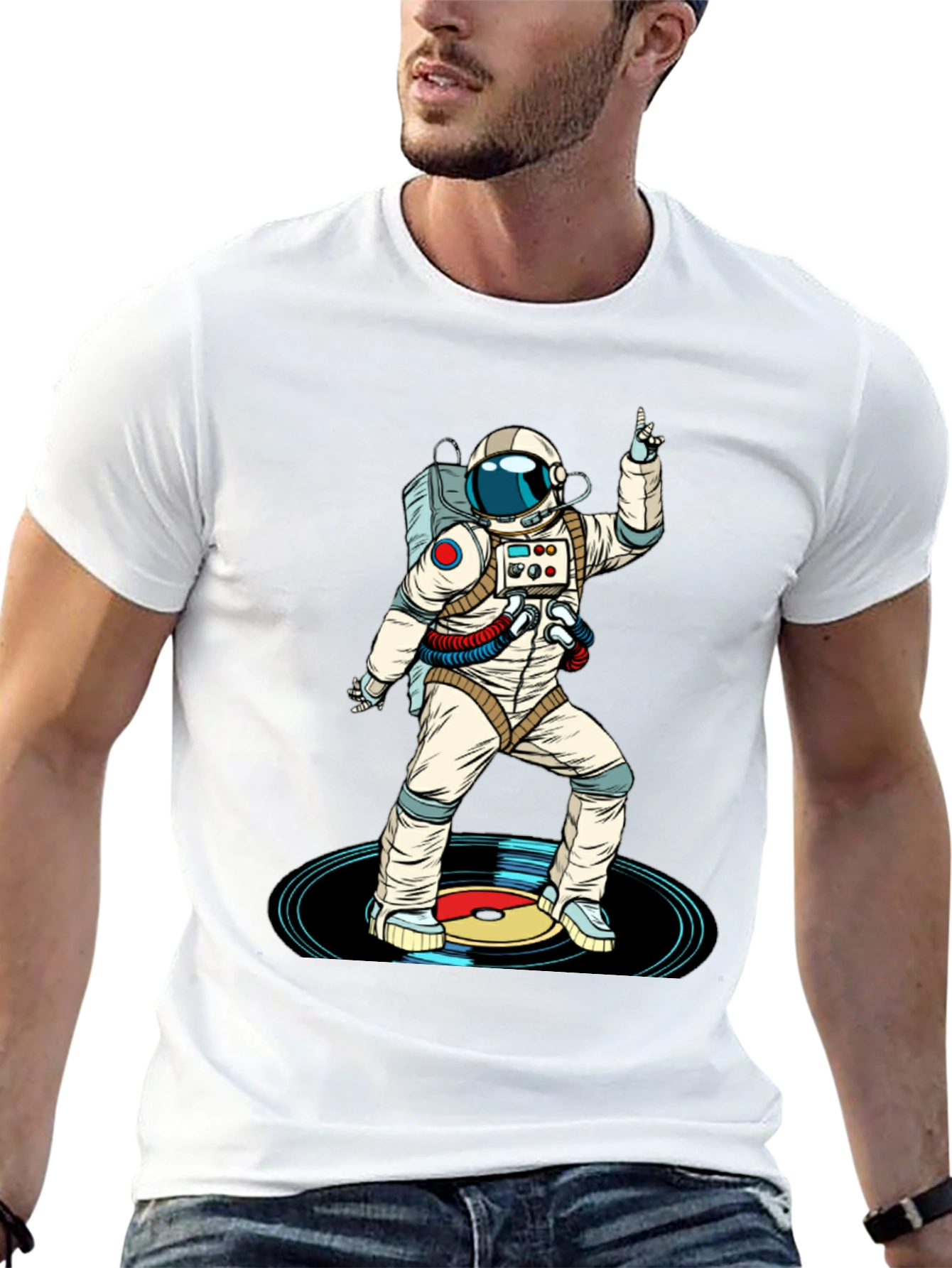 Astronaut DJ Graphic T-Shirt