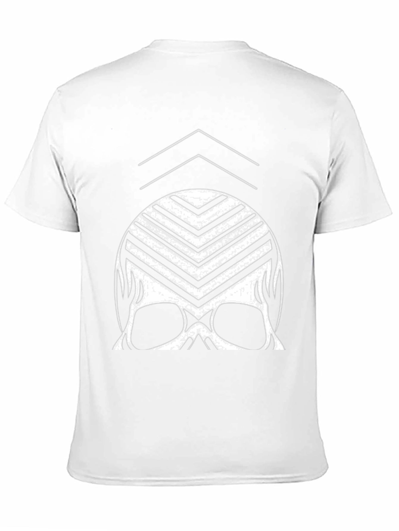 Modern Skull Graphic Tee - Black Cotton Blend