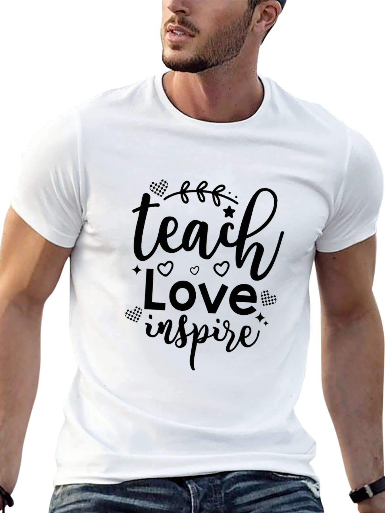 Teach Love Inspire Black Graphic Tee