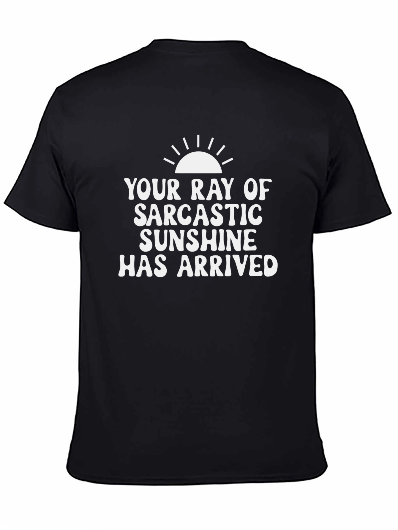 Sarcastic Sunshine Graphic Tee - Black Cotton T-Shirt
