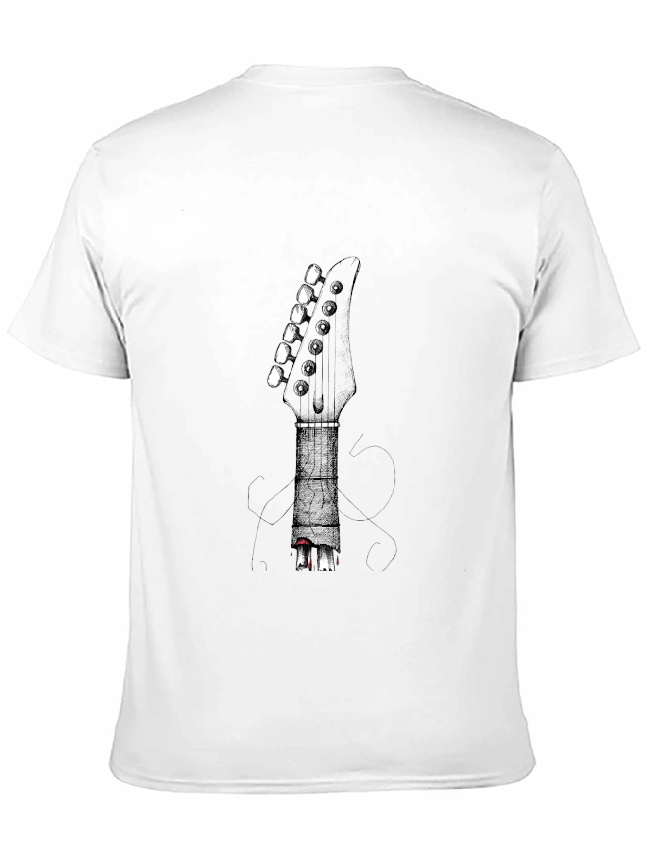 Guitar Headstock T-Shirt - Rock Music Tee