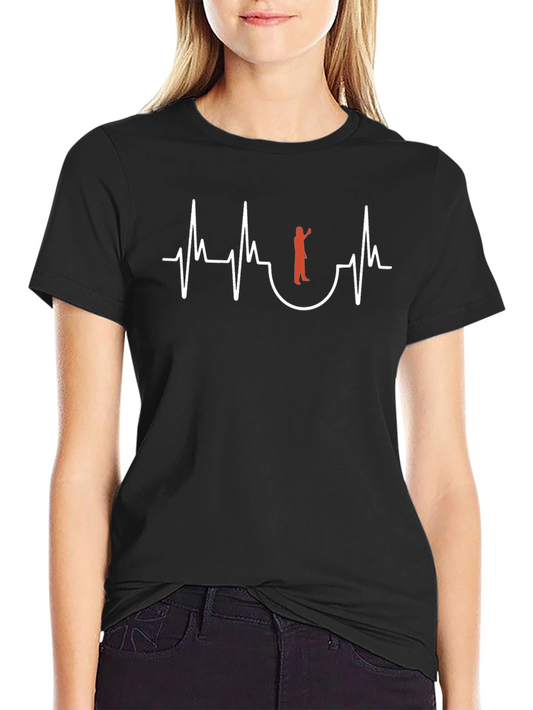 Lifeguard Heartbeat T-Shirt - Black Cotton Tee