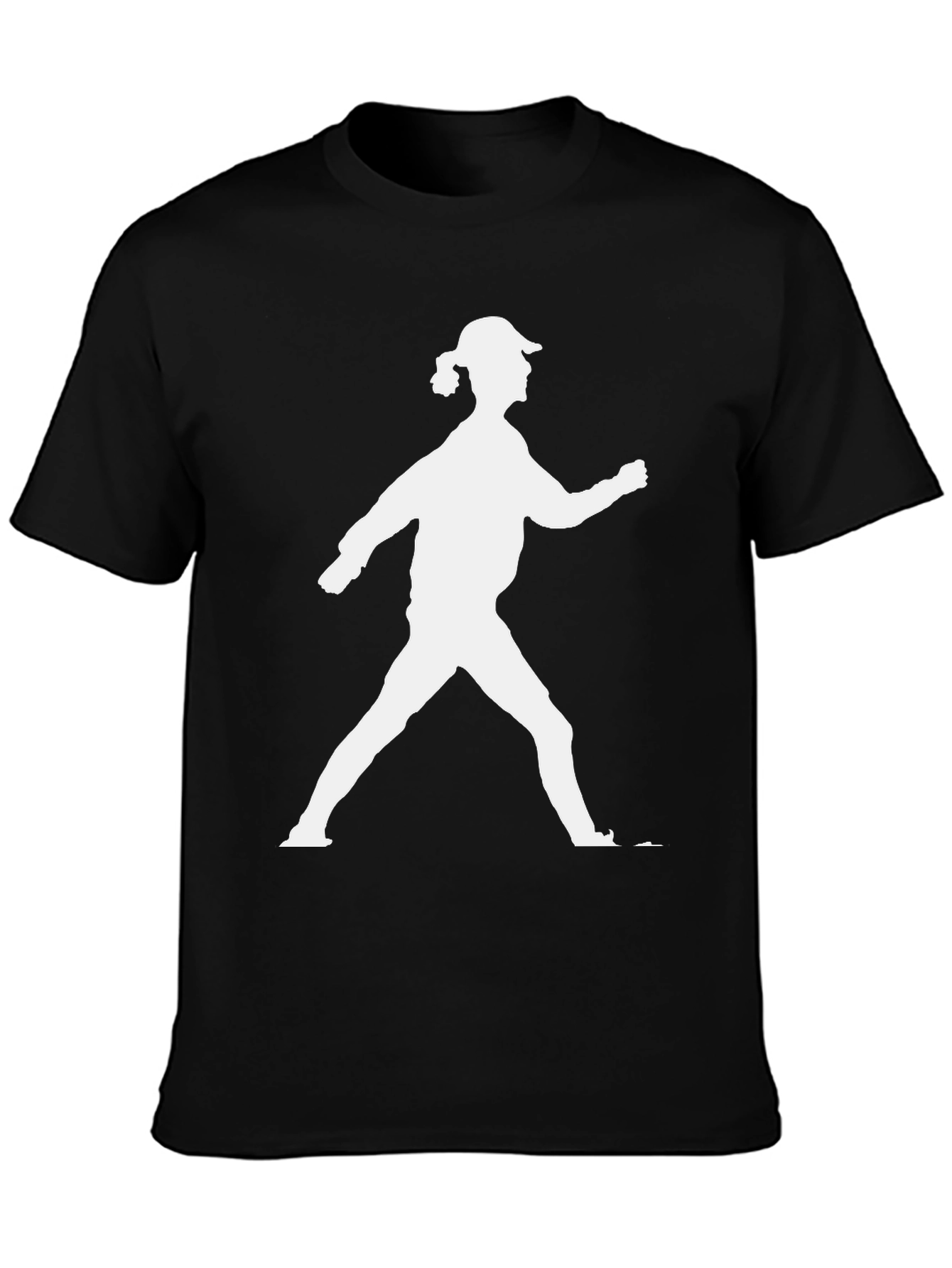Silhouette Walker Graphic Tee - Black Unisex Shirt