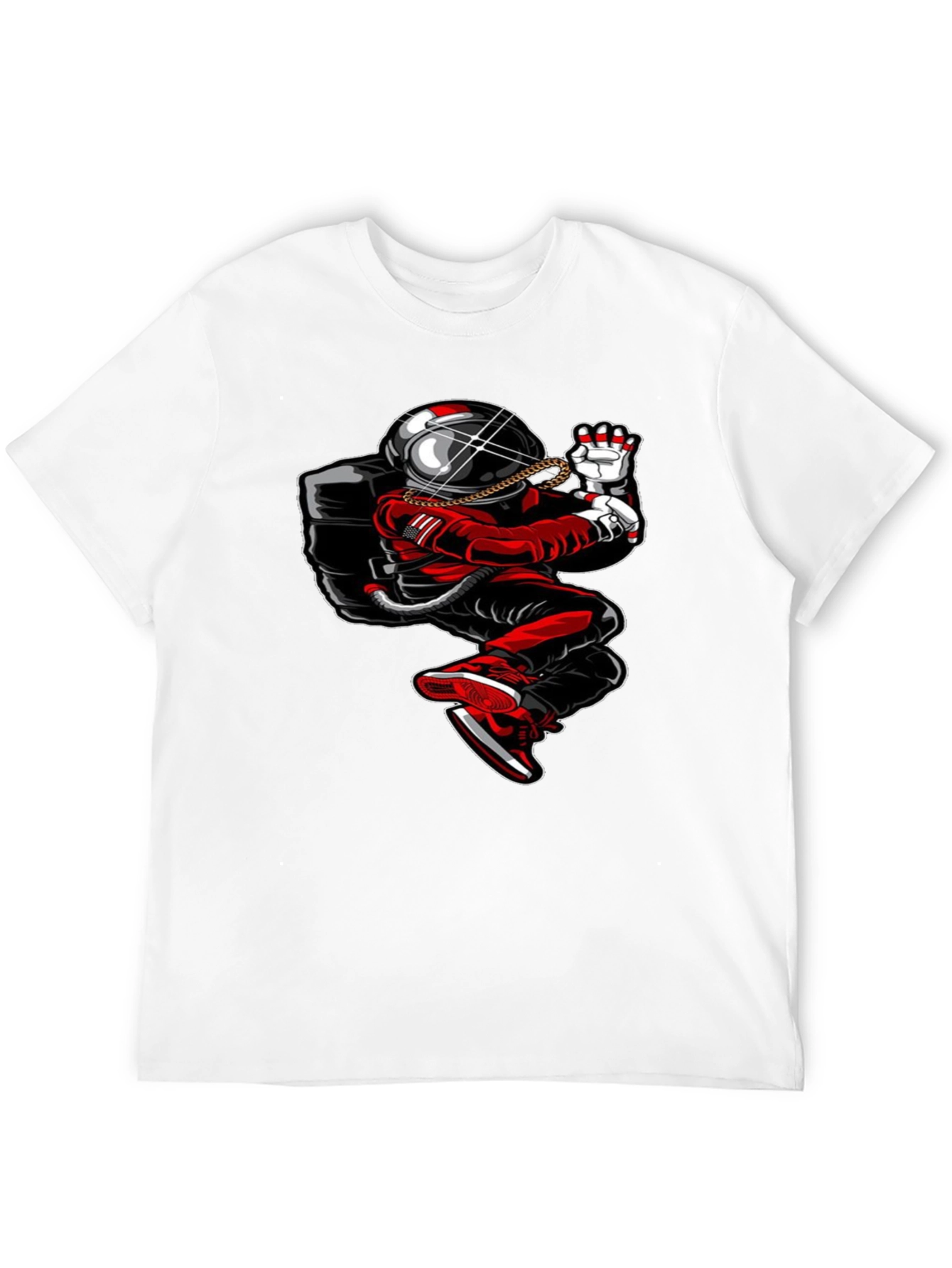 Astronaut Drip T-Shirt - Streetwear Space Tee