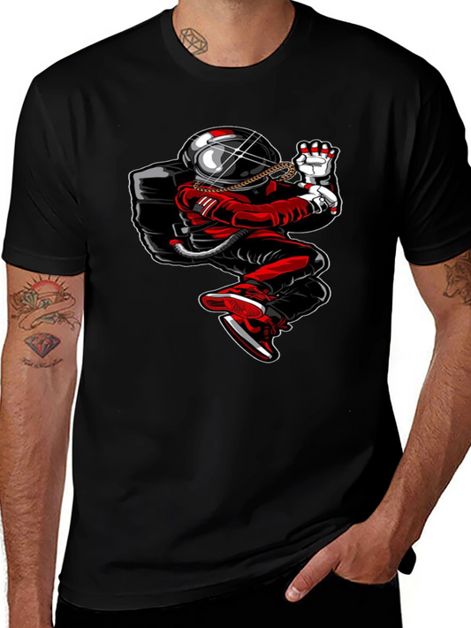 Astronaut Drip T-Shirt - Streetwear Space Tee