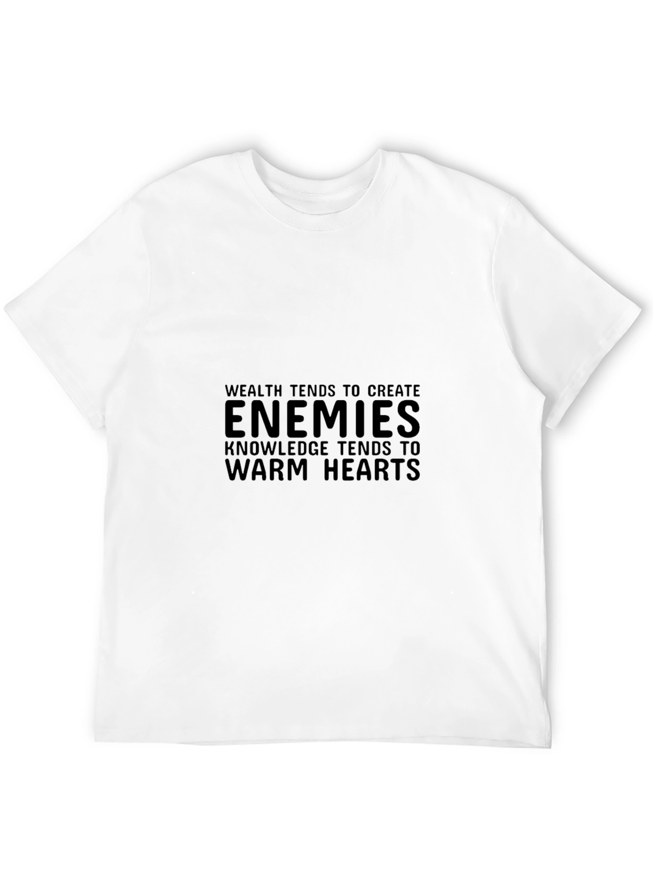 Enemies Knowledge Tee - Stylish Black T-Shirt