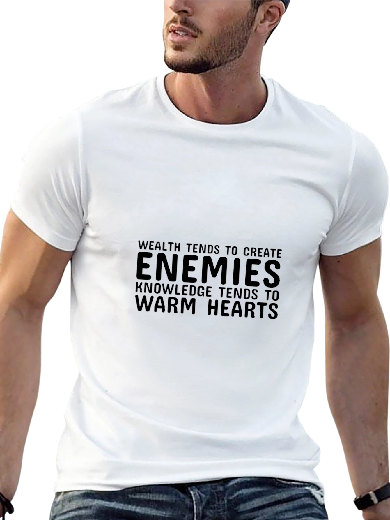 Enemies Knowledge Tee - Stylish Black T-Shirt