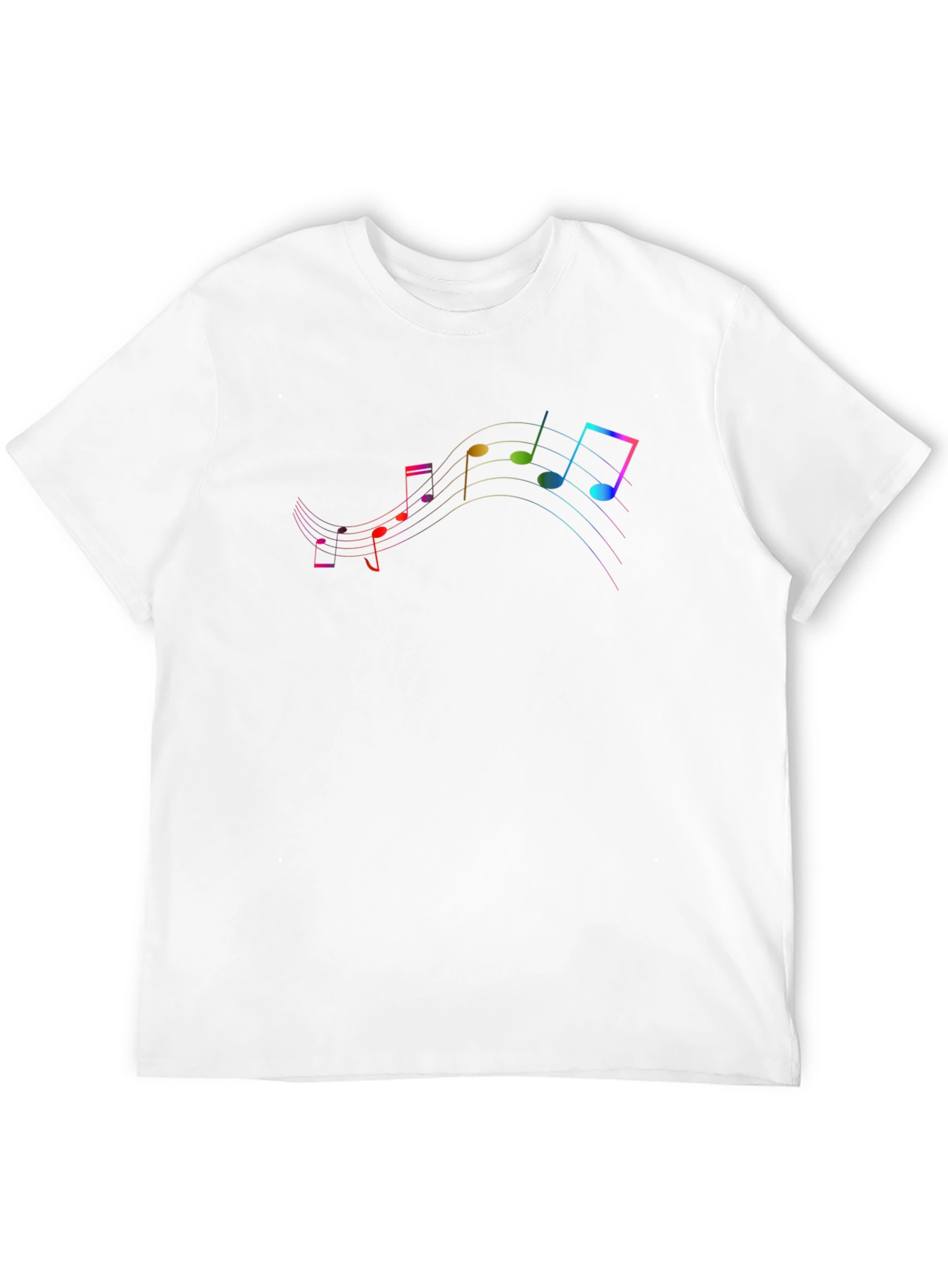 Musical Note Graphic Black T-Shirt