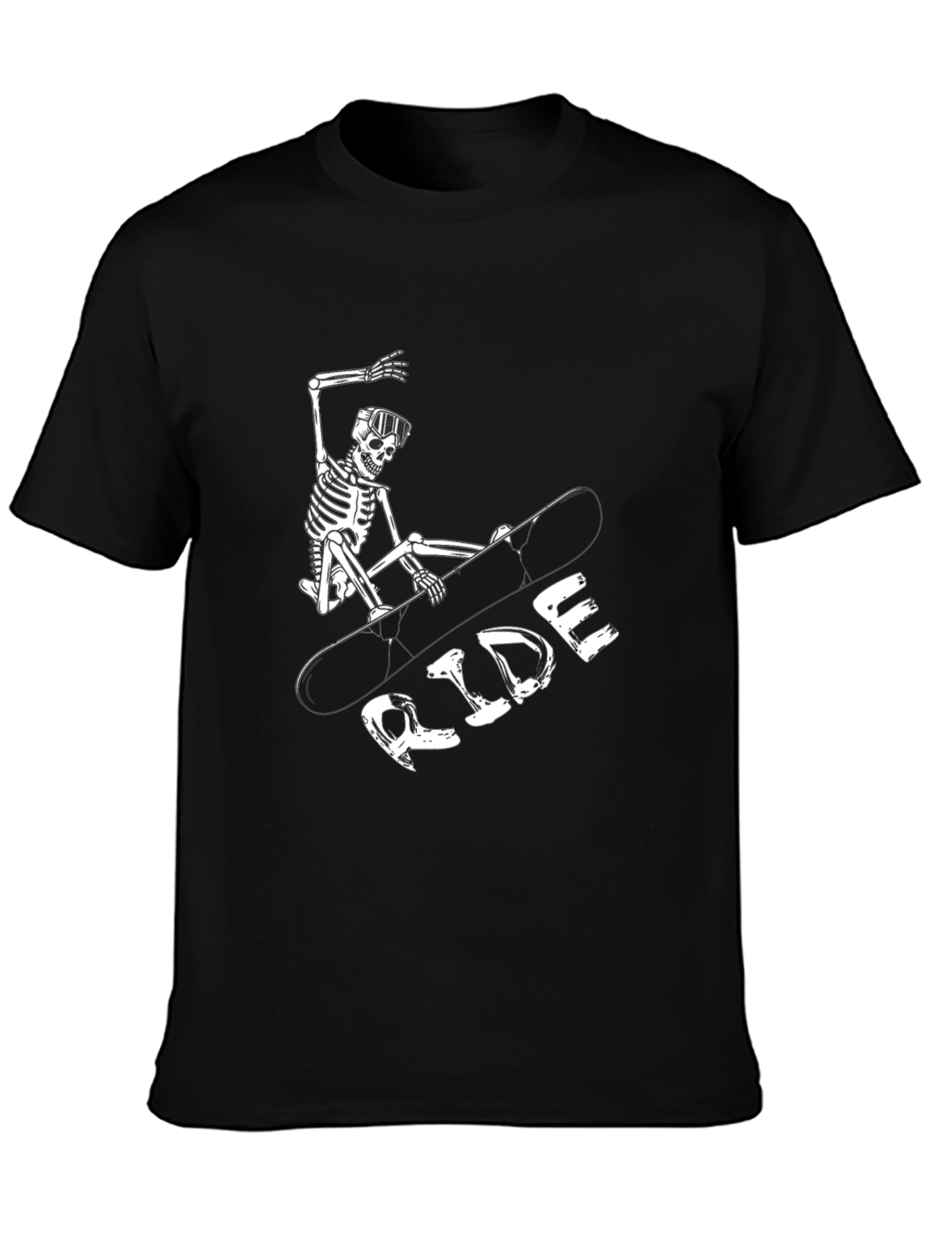 Skeleton Snowboarder Graphic Tee - Ride in Style