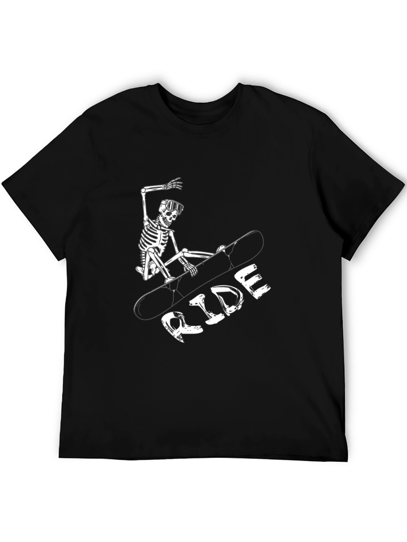 Skeleton Snowboarder Graphic Tee - Ride in Style