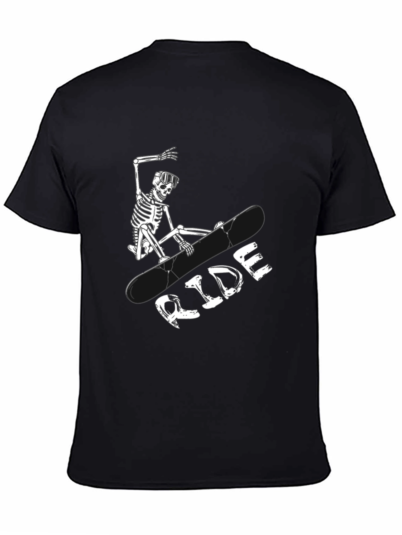 Skeleton Snowboarder Graphic Tee - Ride in Style