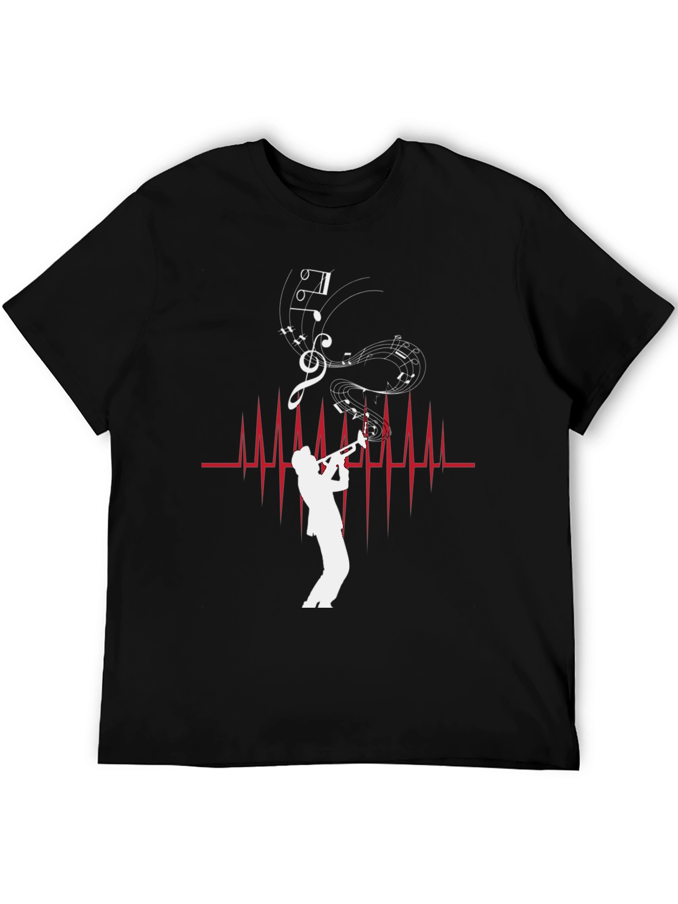 Musician Heartbeat Graphic Tee - Stylish Music Lover Shirt
