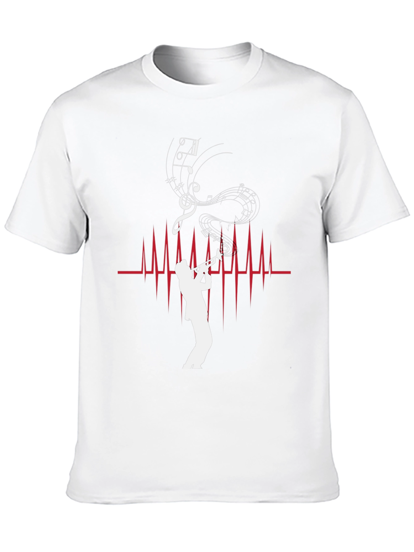 Musician Heartbeat Graphic Tee - Stylish Music Lover Shirt