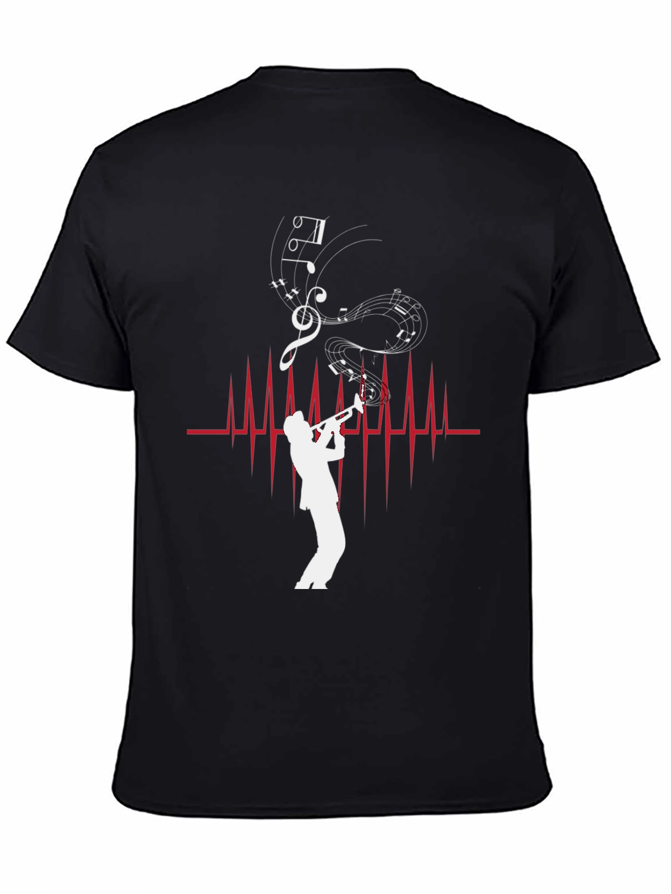 Musician Heartbeat Graphic Tee - Stylish Music Lover Shirt