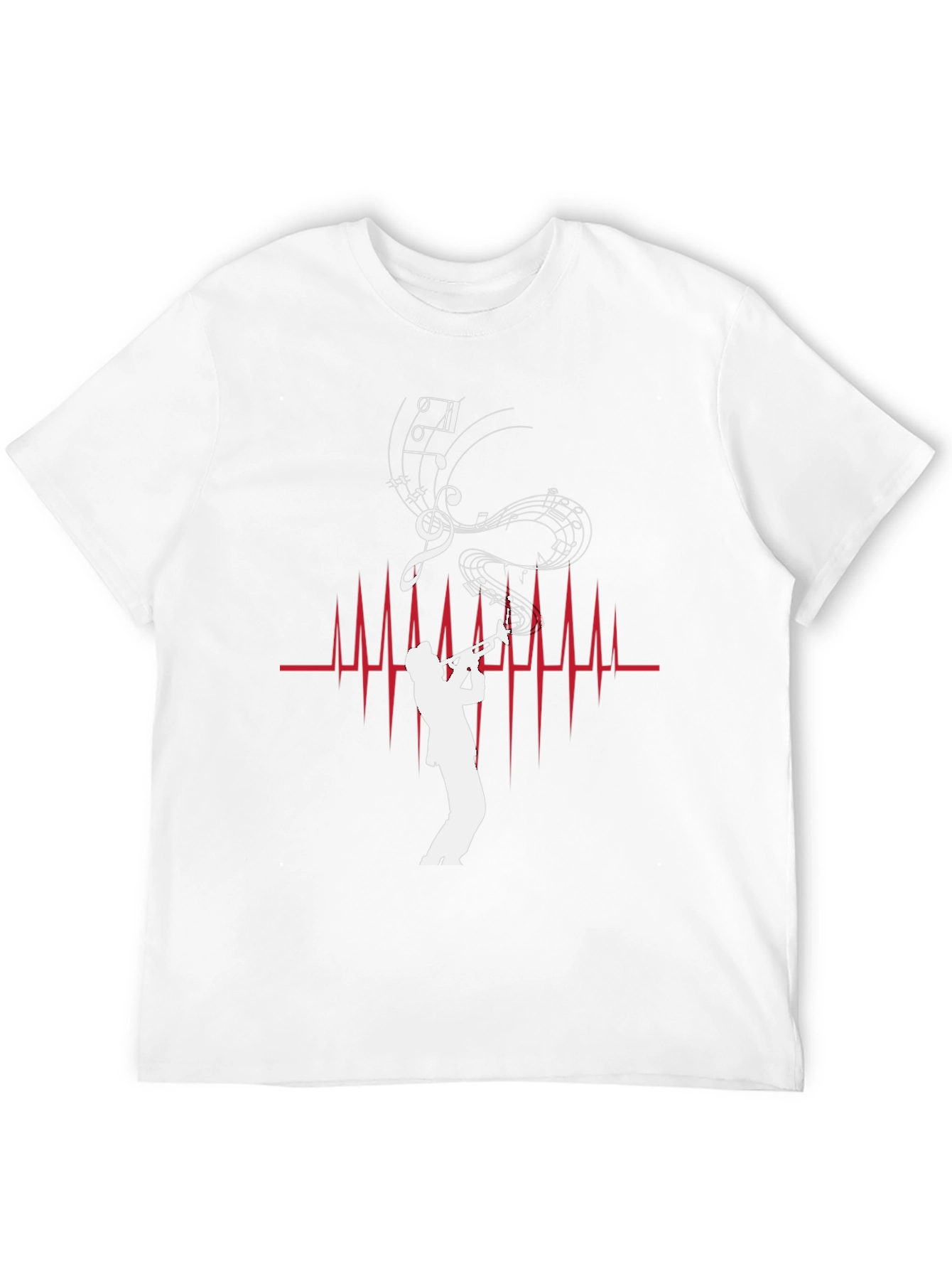Musician Heartbeat Graphic Tee - Stylish Music Lover Shirt