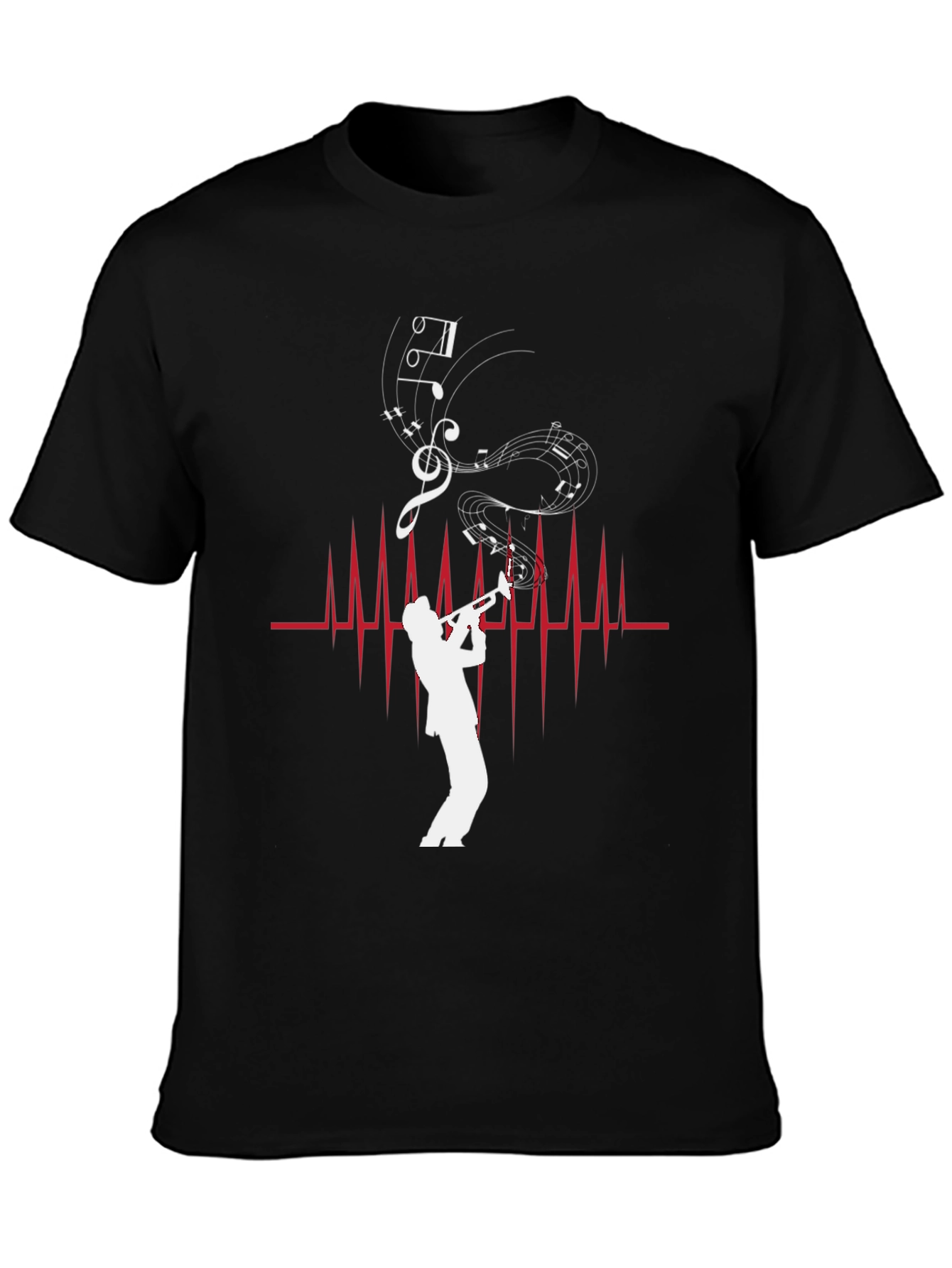 Musician Heartbeat Graphic Tee - Stylish Music Lover Shirt