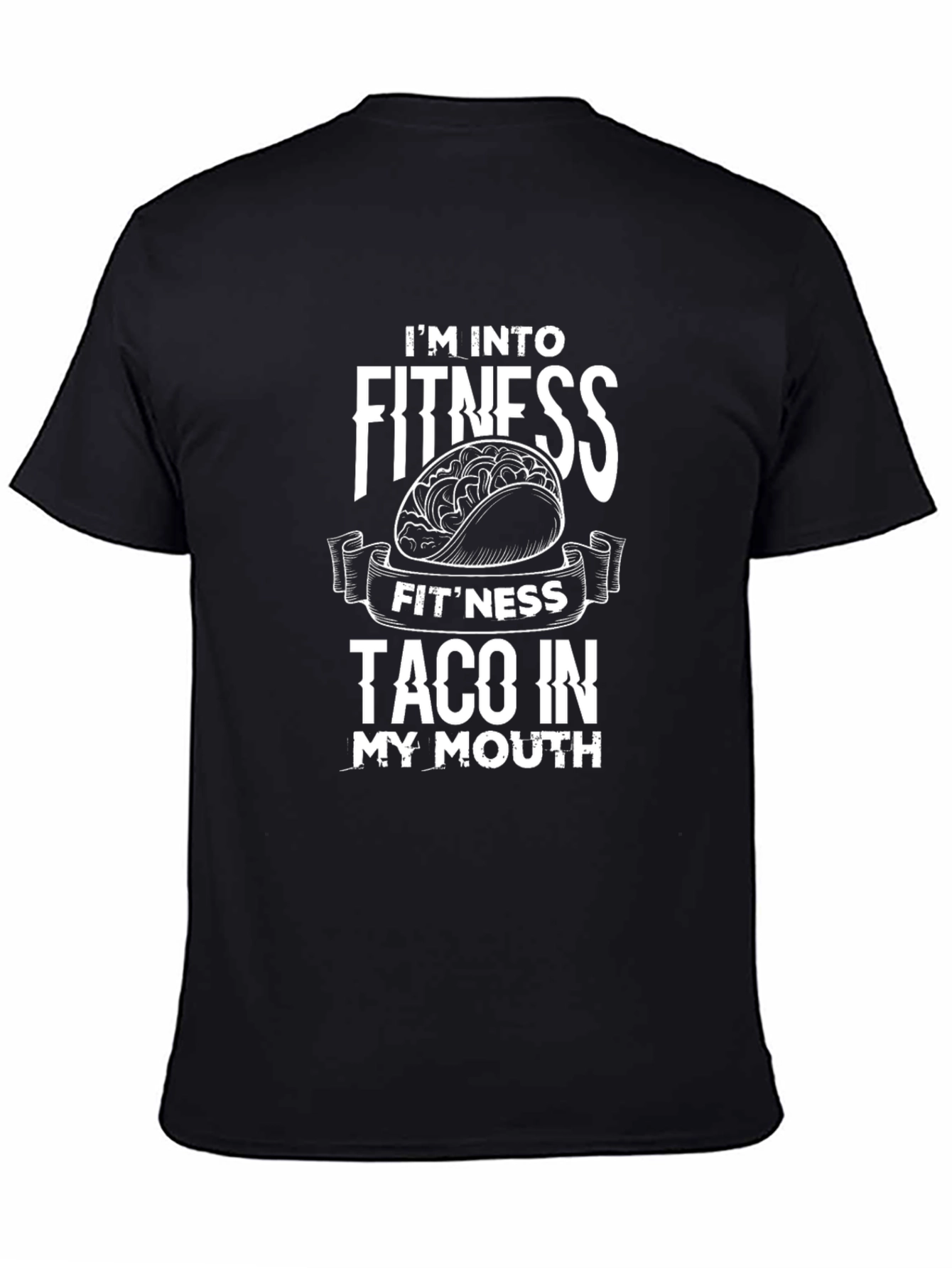 Fitness Taco Graphic Tee - Mens Black T-Shirt