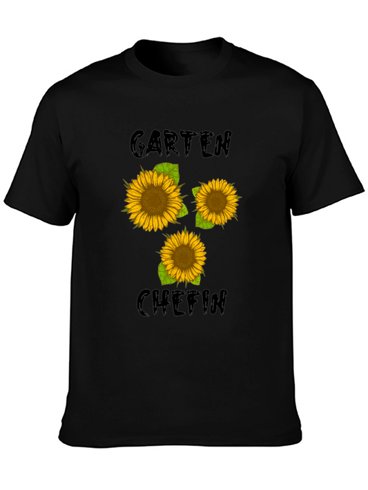 Garten Chefin Sunflower Graphic Tee - Black
