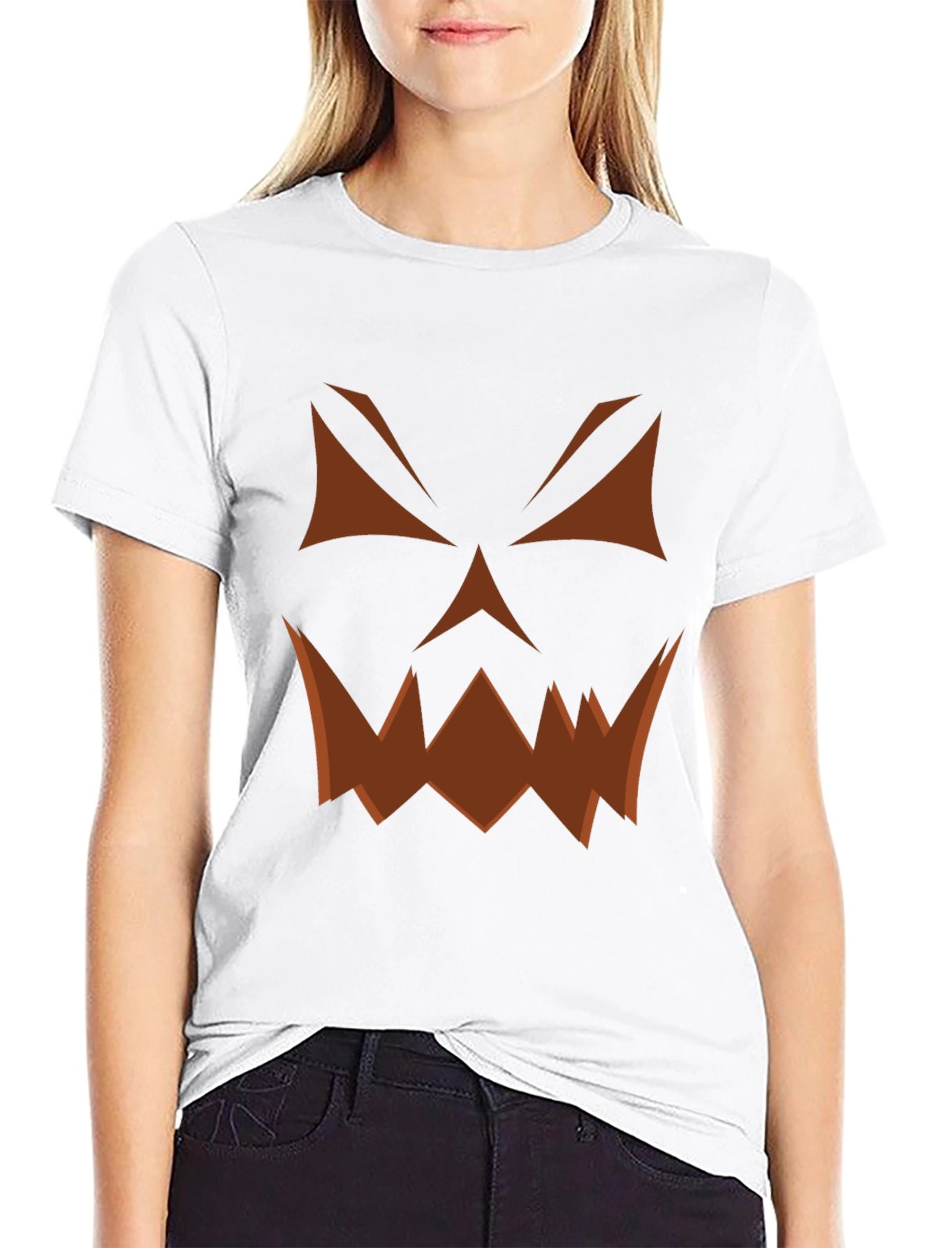 Halloween Jack-O-Lantern Face T-Shirt