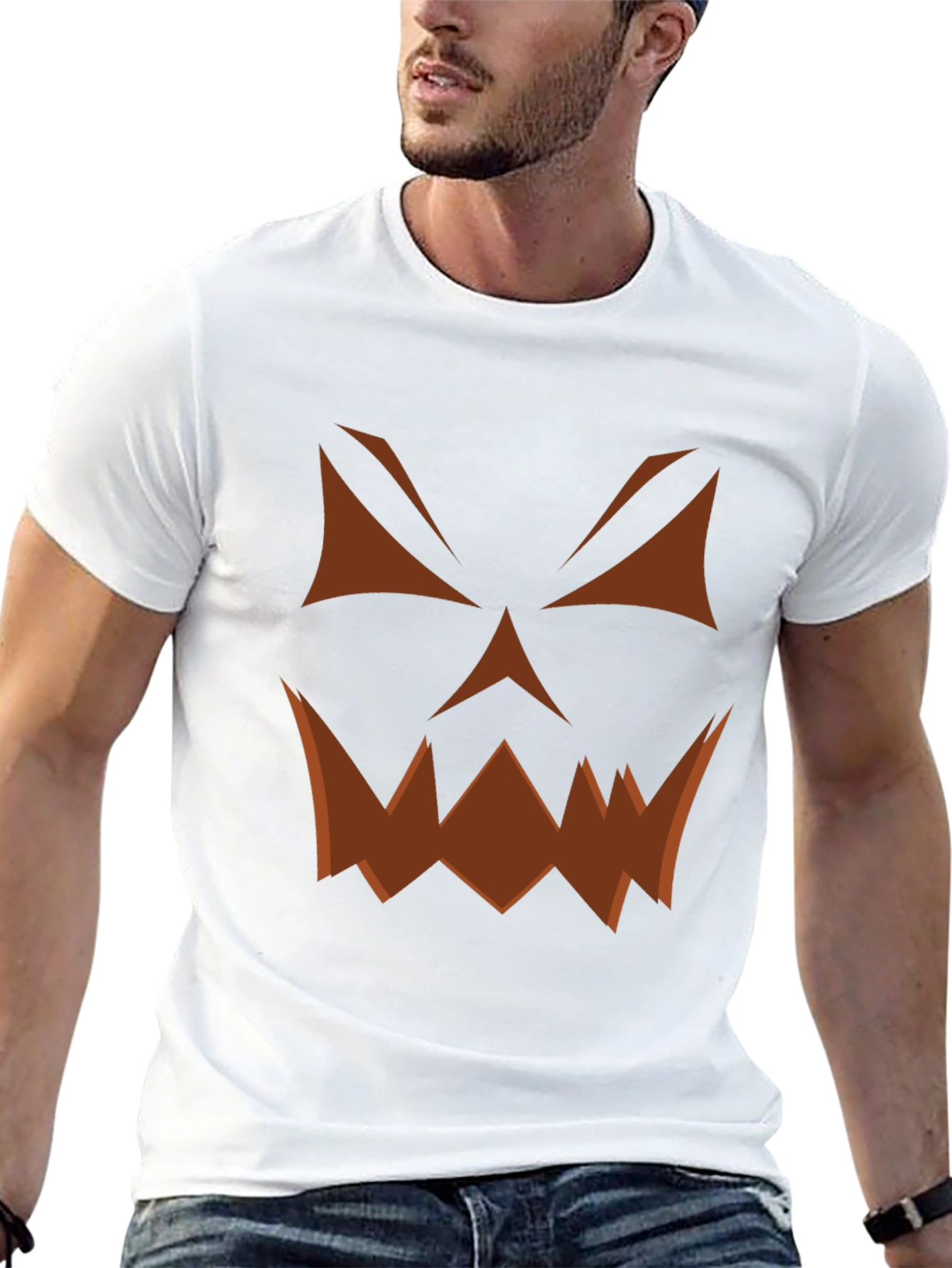 Halloween Jack-O-Lantern Face T-Shirt