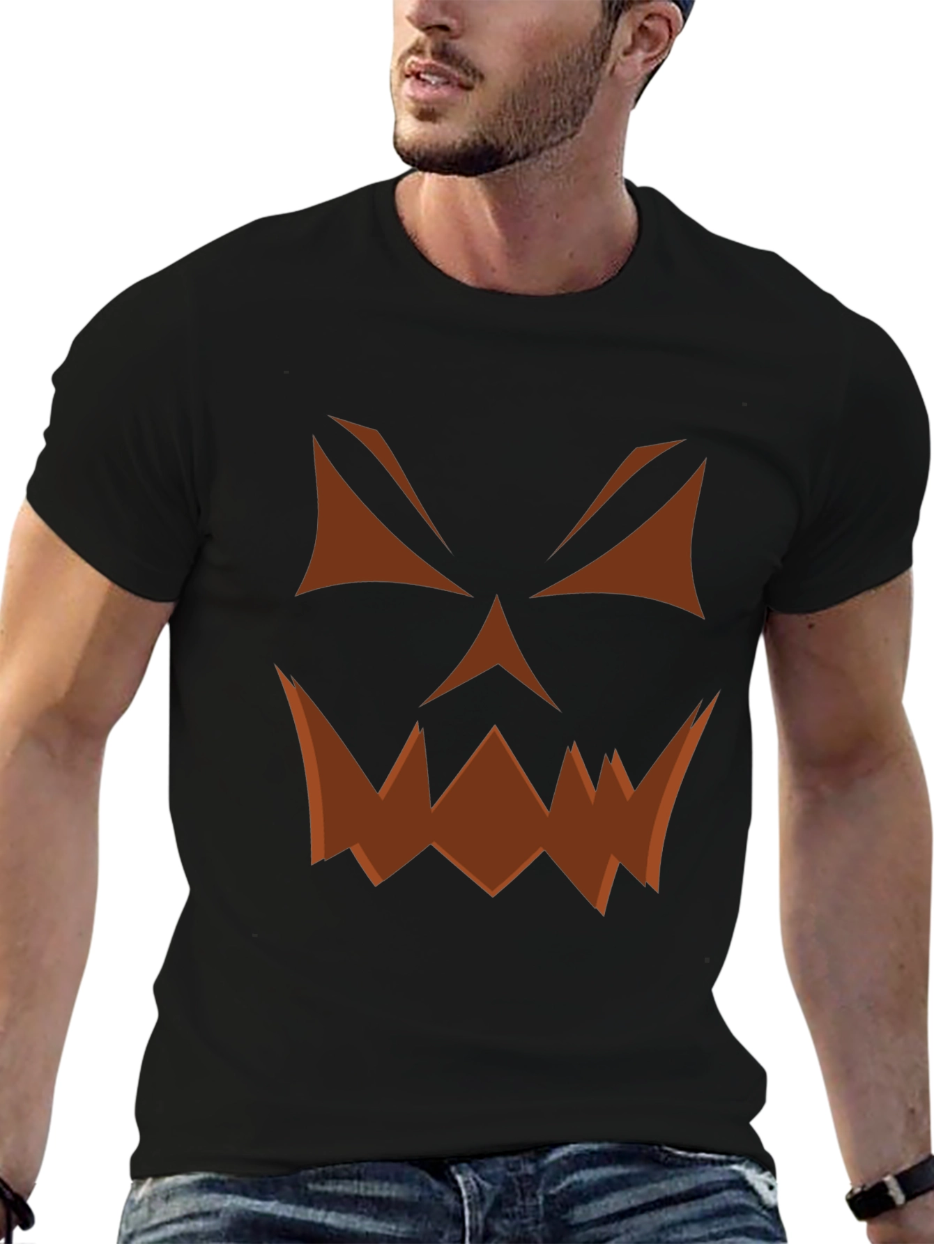 Halloween Jack-O-Lantern Face T-Shirt