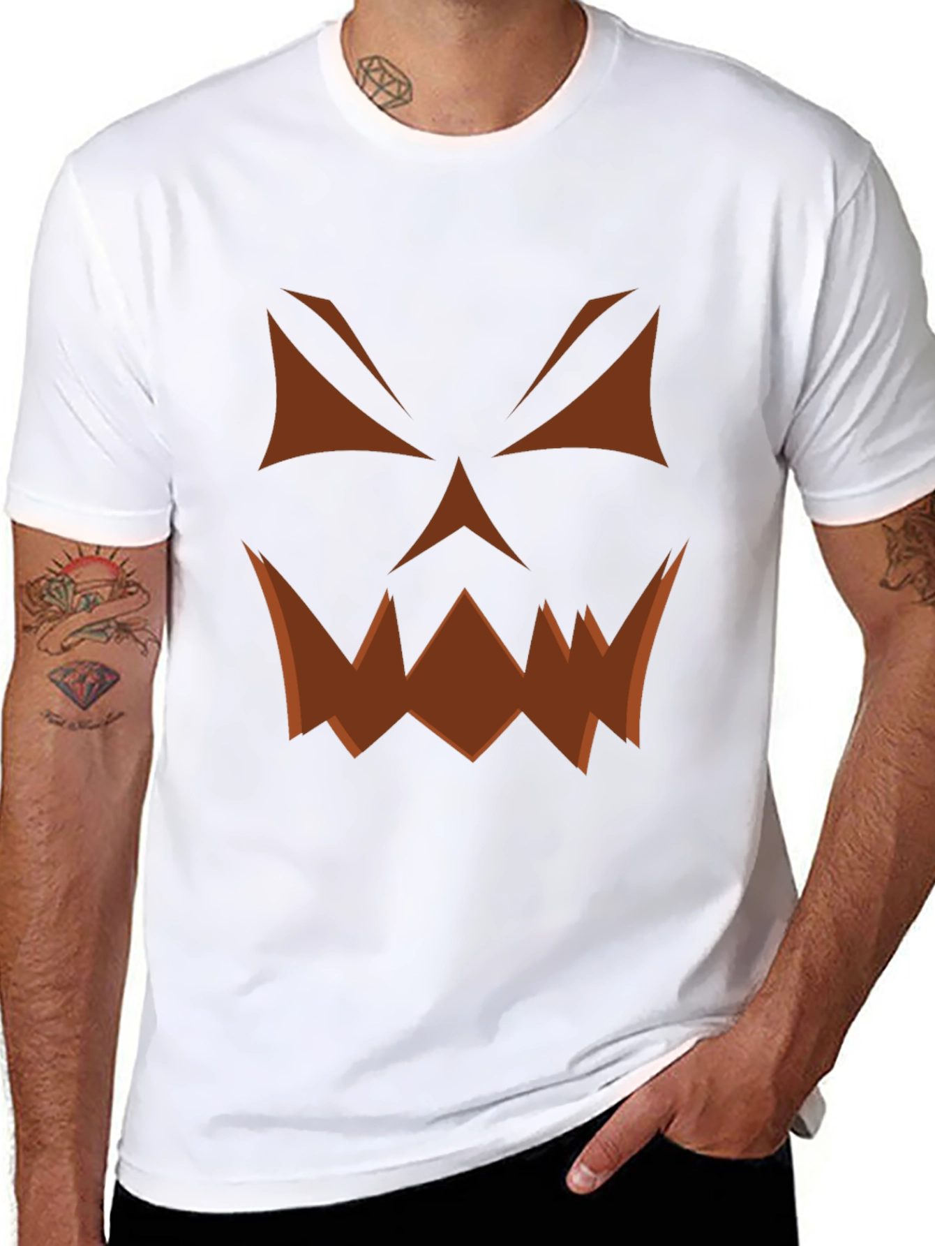 Halloween Jack-O-Lantern Face T-Shirt