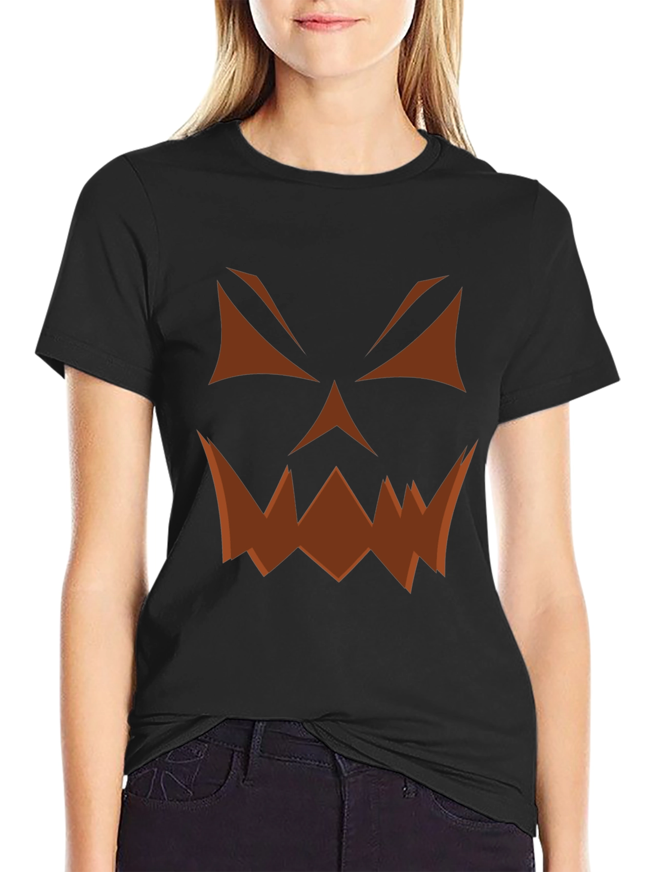 Halloween Jack-O-Lantern Face T-Shirt