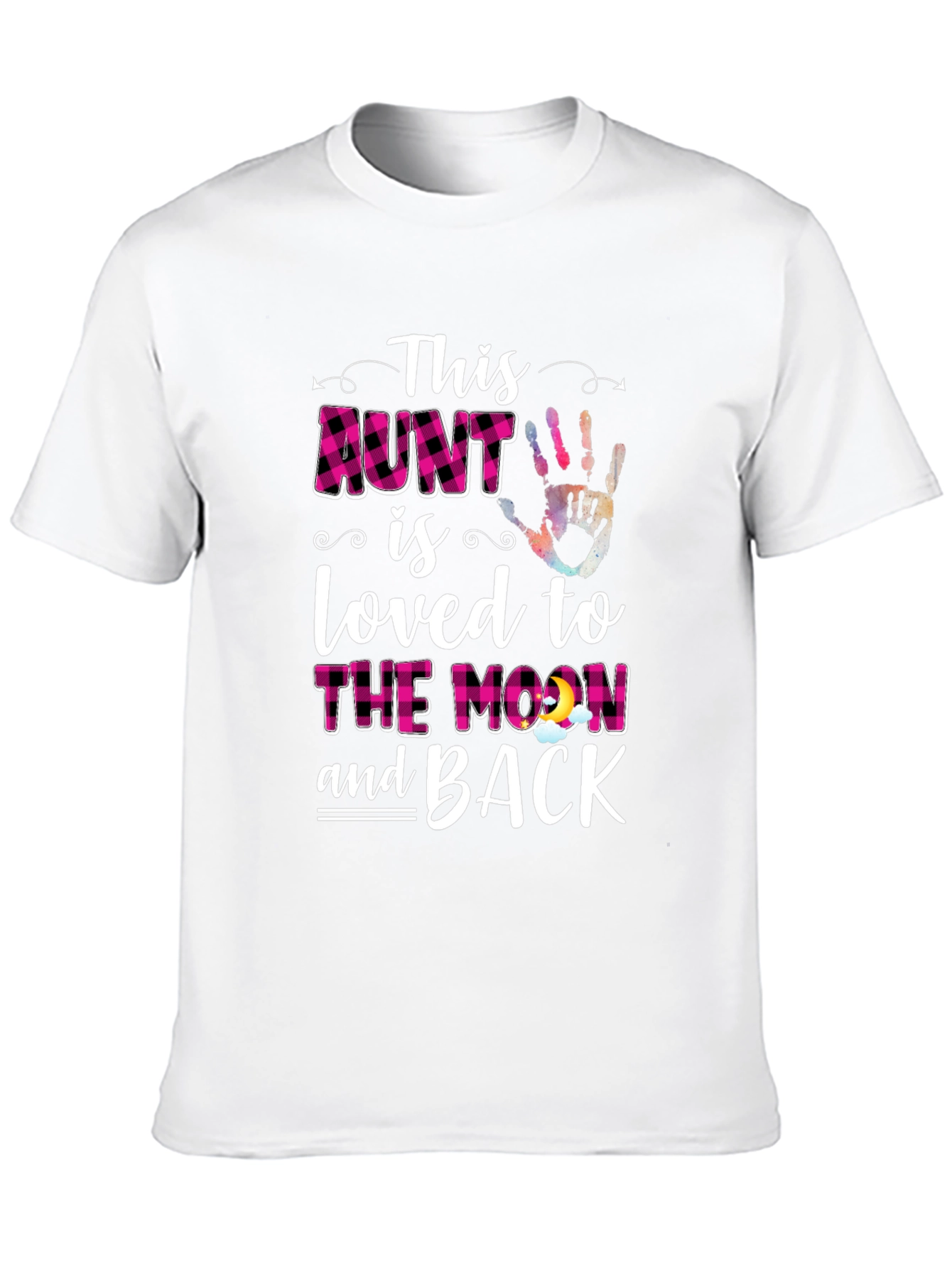 Loved Aunt Graphic T-Shirt - Black