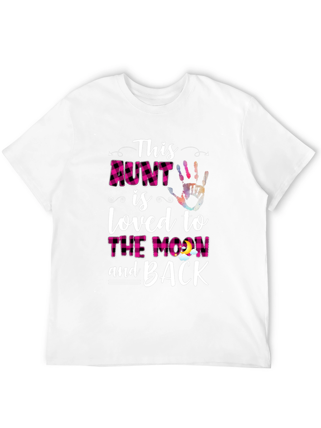 Loved Aunt Graphic T-Shirt - Black