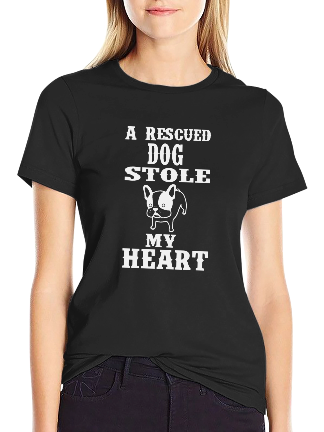 Rescued Dog Stole My Heart T-Shirt