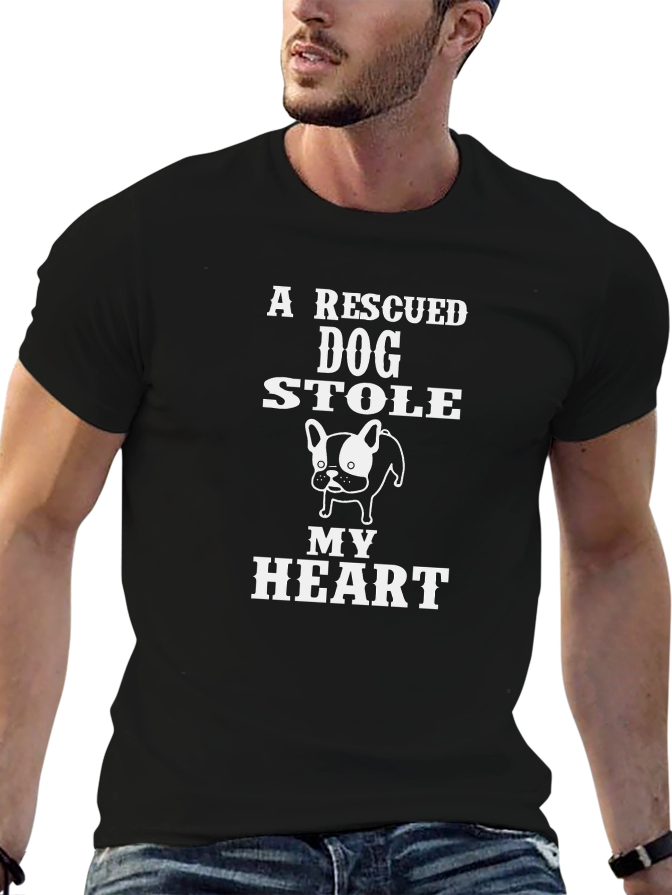 Rescued Dog Stole My Heart T-Shirt