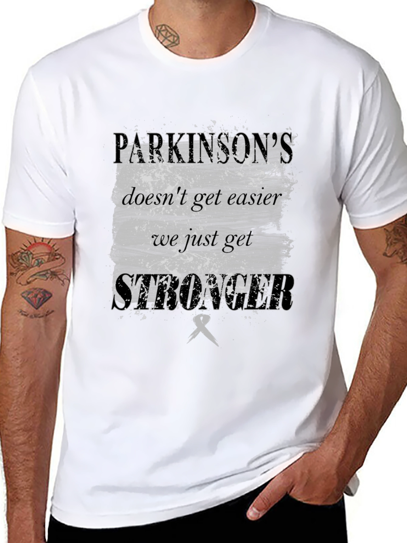 Parkinsons Awareness Graphic T-Shirt - Stronger Together