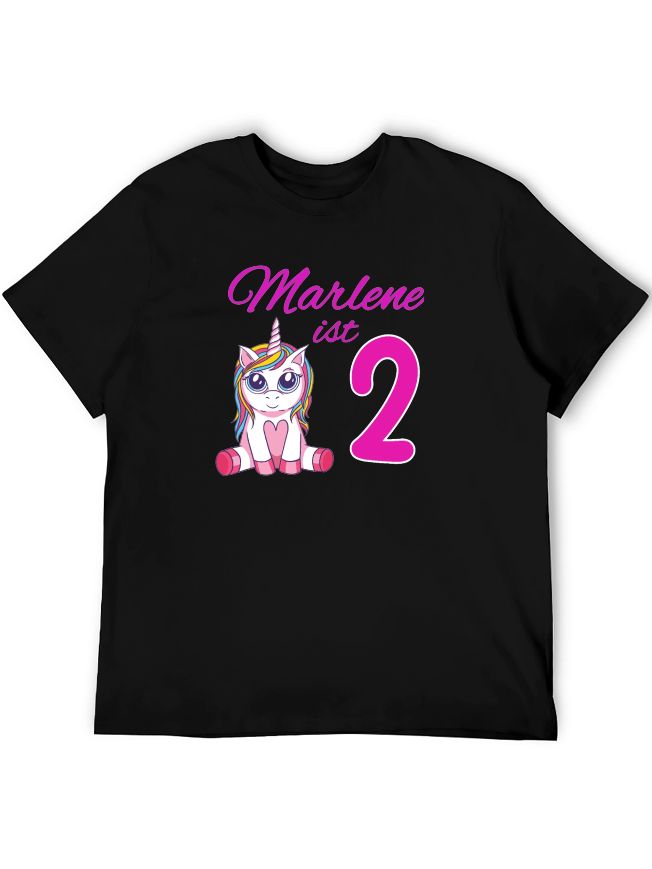 Marlenes 2nd Birthday Unicorn T-Shirt