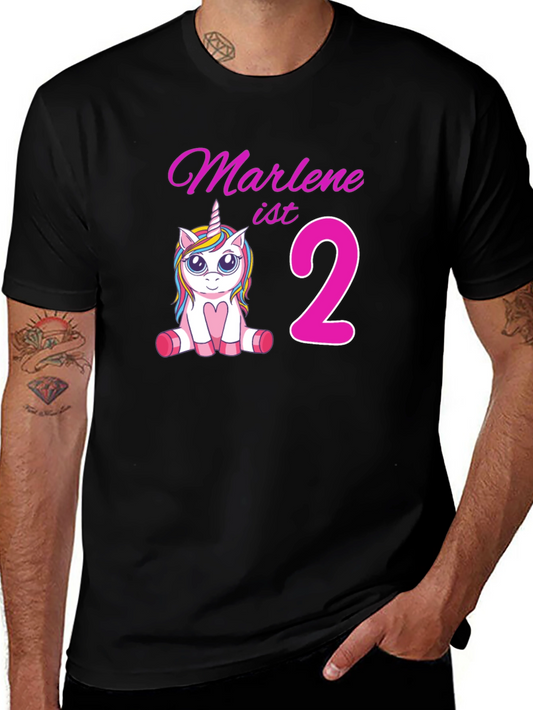 Marlenes 2nd Birthday Unicorn T-Shirt