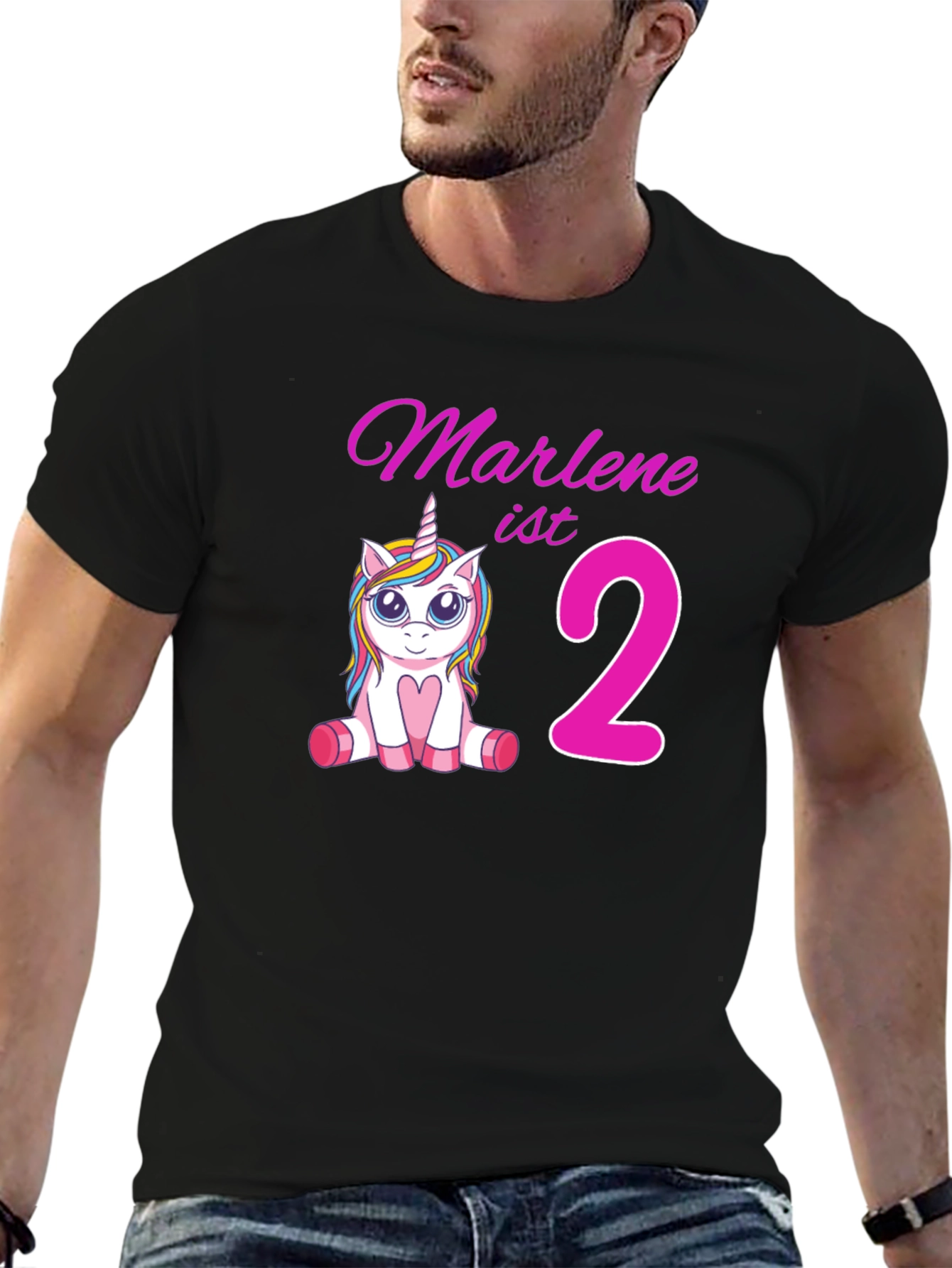 Marlenes 2nd Birthday Unicorn T-Shirt