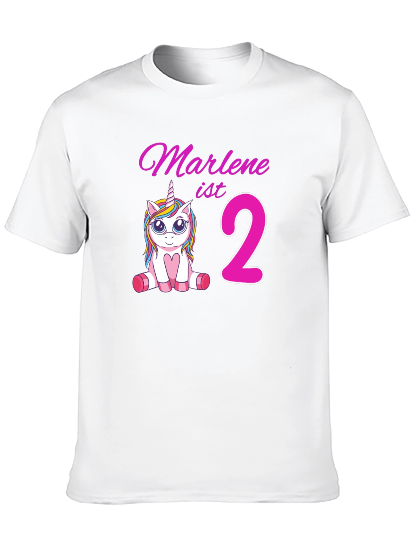 Marlenes 2nd Birthday Unicorn T-Shirt