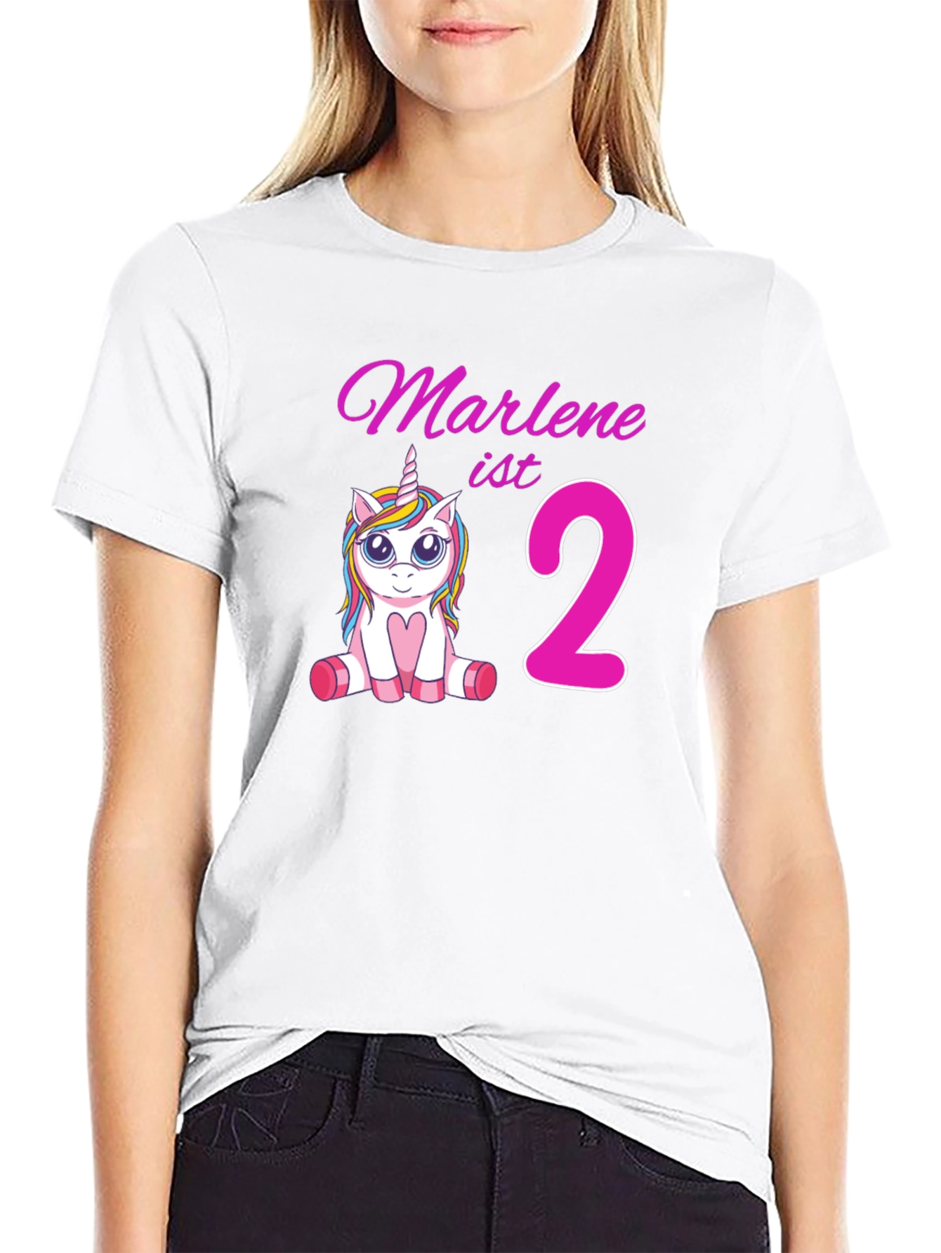 Marlenes 2nd Birthday Unicorn T-Shirt