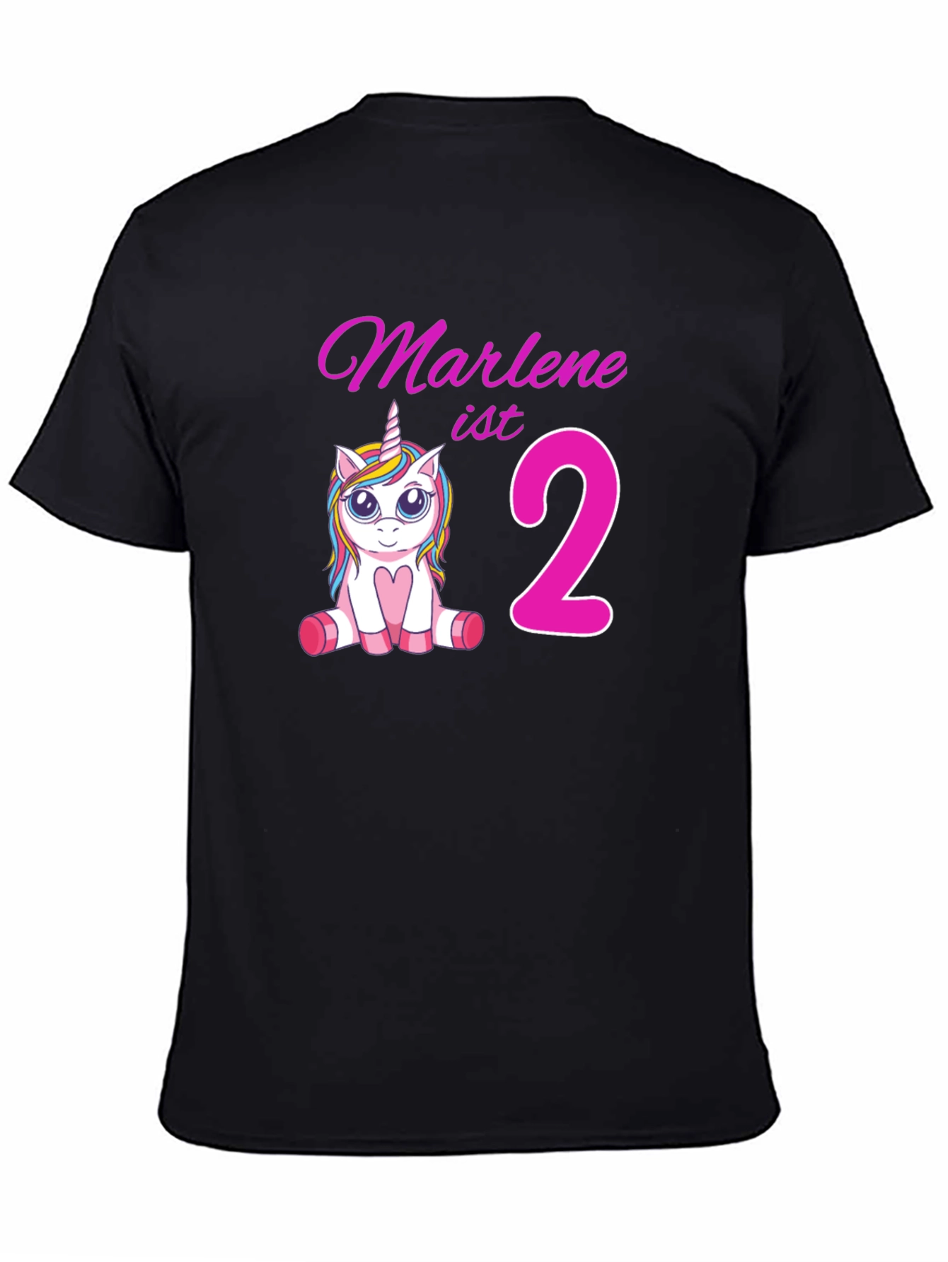 Marlenes 2nd Birthday Unicorn T-Shirt
