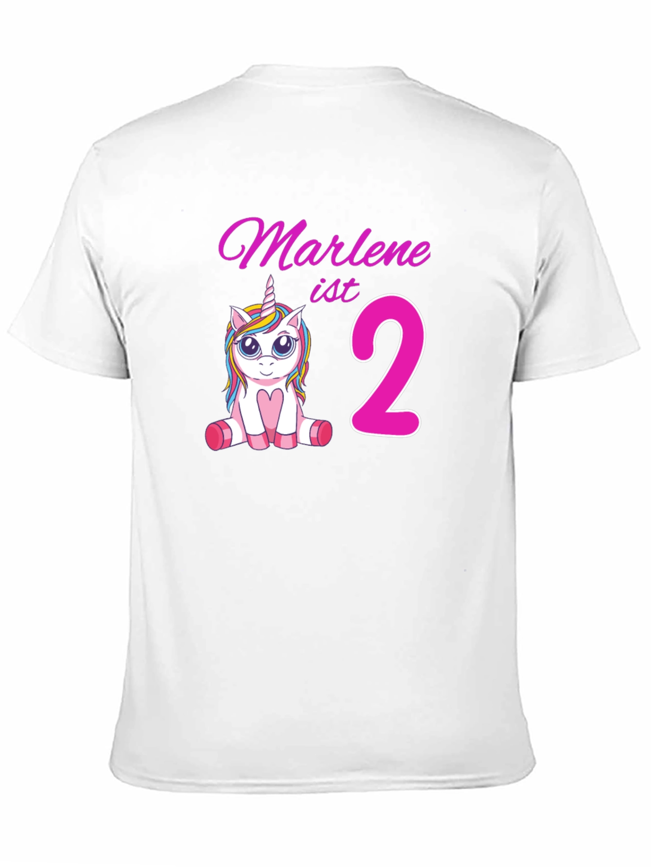 Marlenes 2nd Birthday Unicorn T-Shirt
