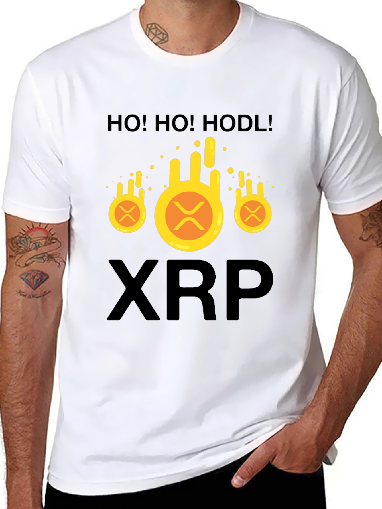 Ho! Ho! Hodl! XRP Crypto T-Shirt