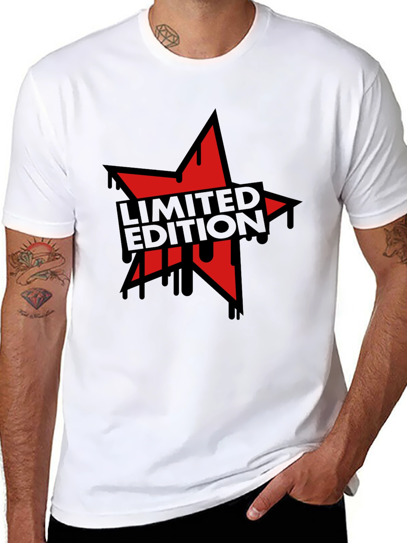 Limited Edition Star Graphic Black T-Shirt
