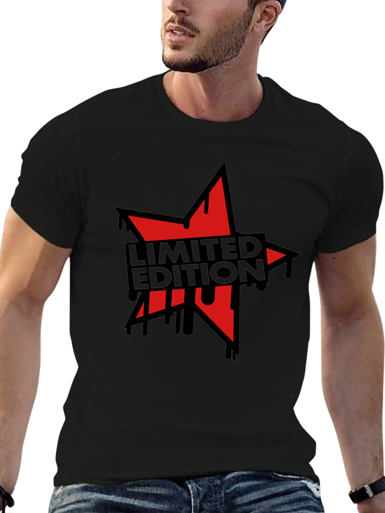 Limited Edition Star Graphic Black T-Shirt