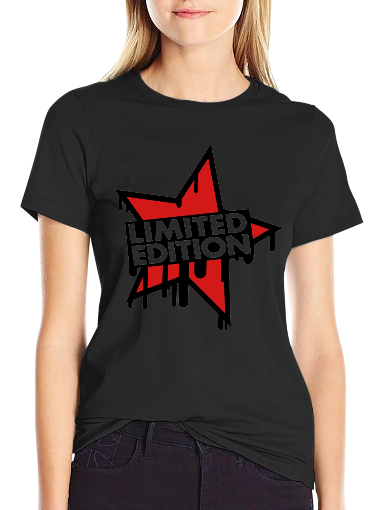 Limited Edition Star Graphic Black T-Shirt