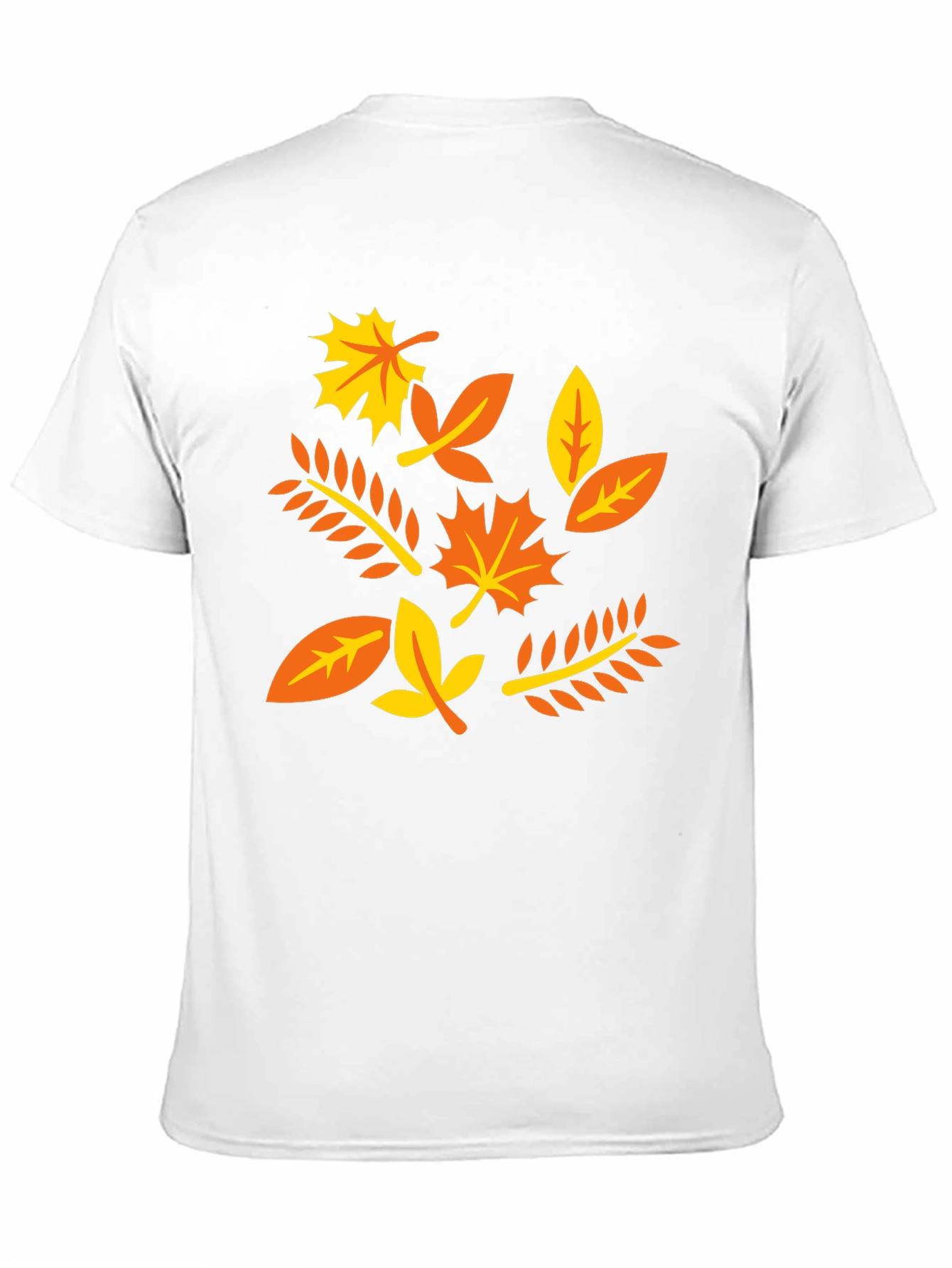 Autumn Leaves Graphic T-Shirt - Black Cotton Tee