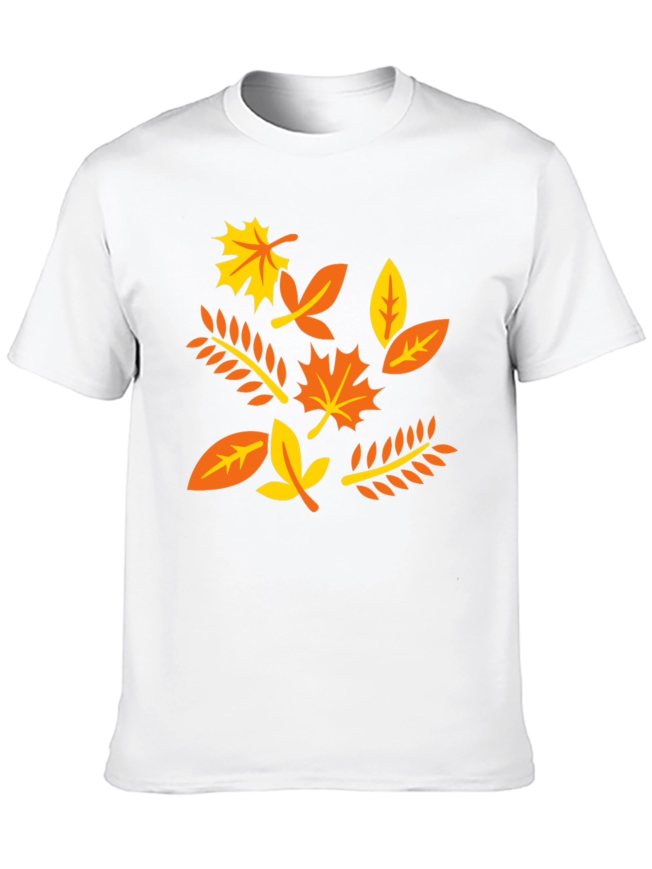 Autumn Leaves Graphic T-Shirt - Black Cotton Tee