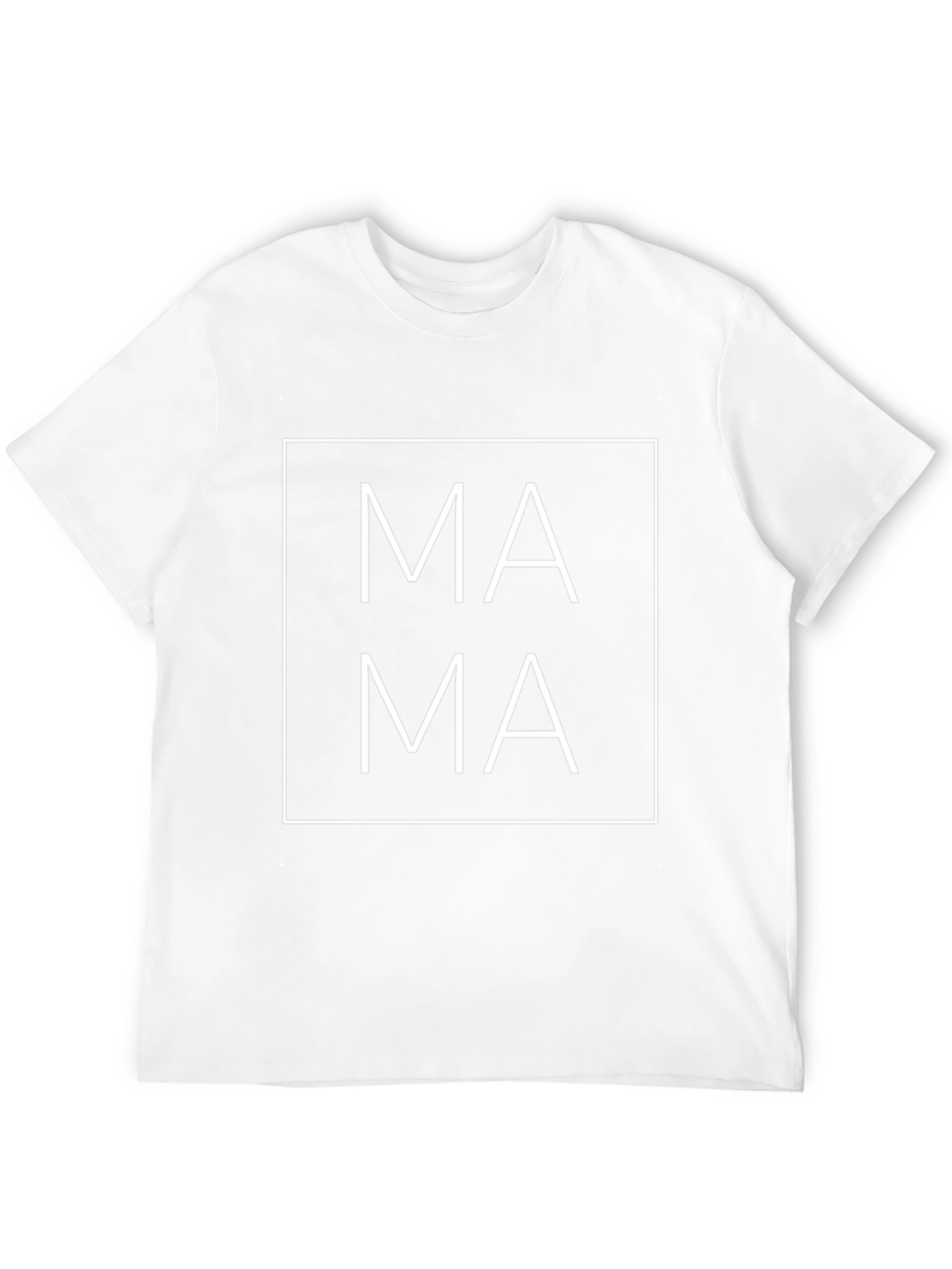 Mama Square Graphic Tee - Black Cotton T-Shirt