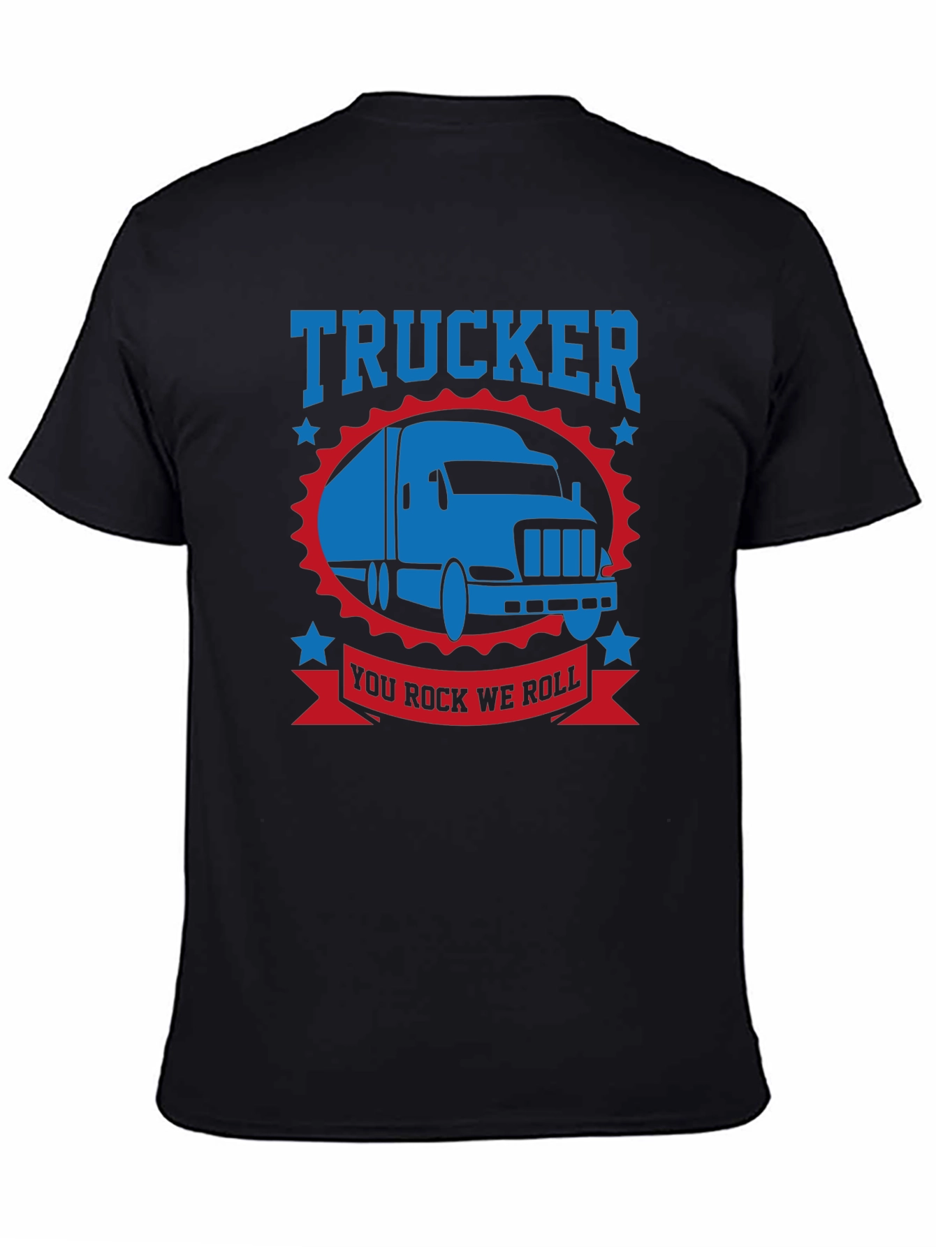Trucker You Rock We Roll T-Shirt - Black