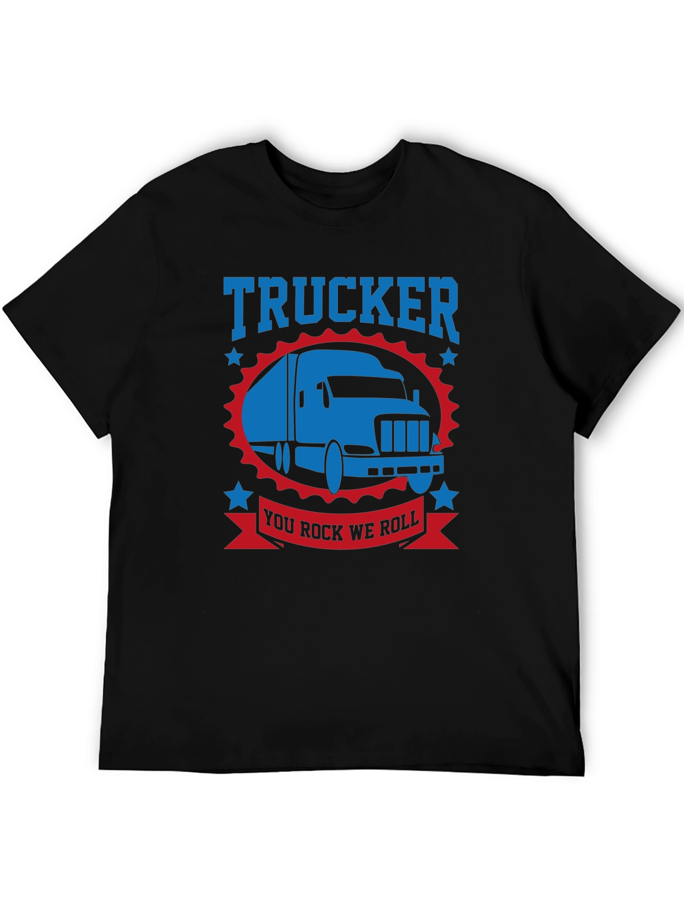 Trucker You Rock We Roll T-Shirt - Black