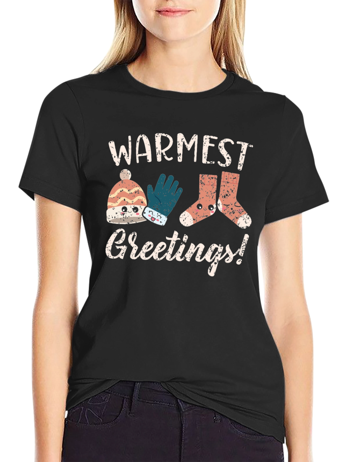 Warmest Greetings Kawaii Holiday T-Shirt