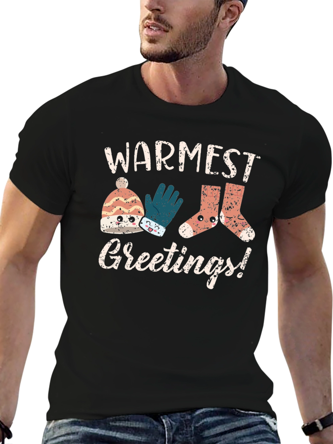 Warmest Greetings Kawaii Holiday T-Shirt